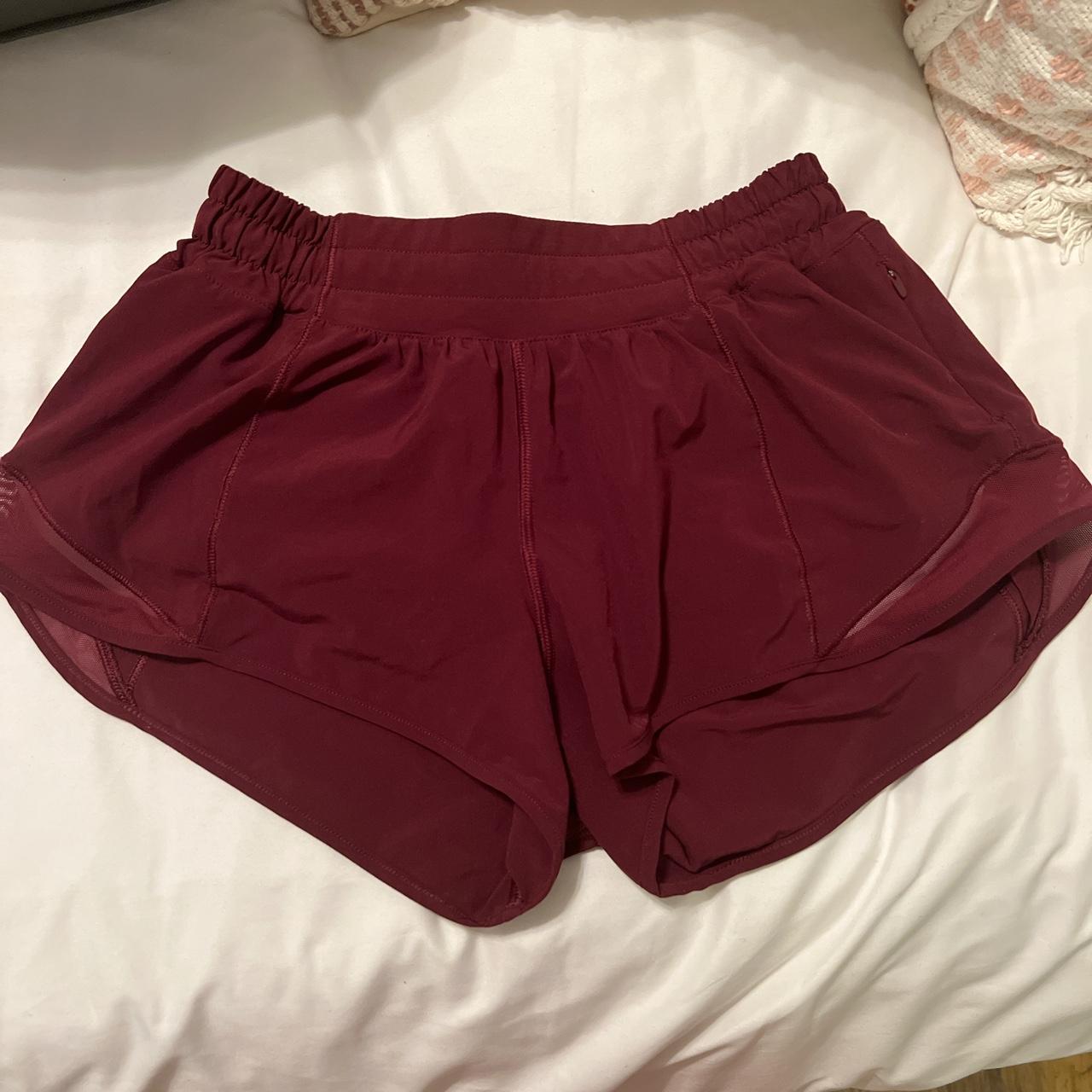 Red Merlot Lululemon Shorts For Women