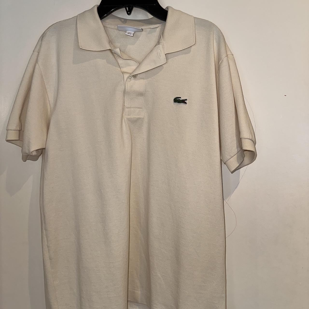 Tan shop lacoste shirt