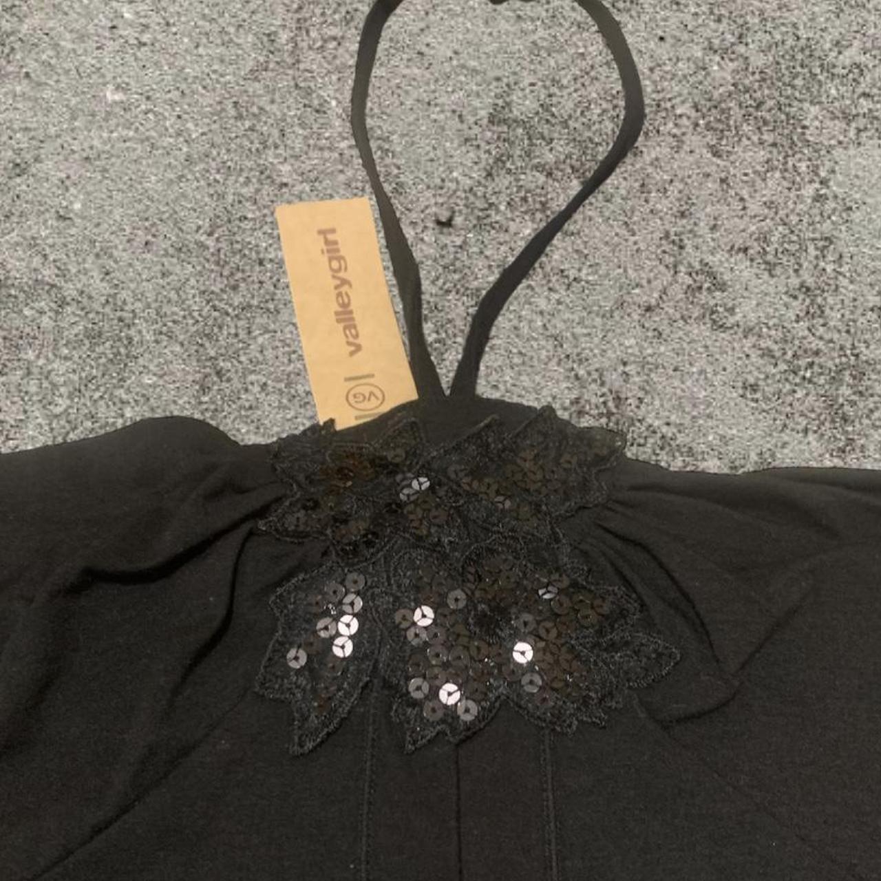 y2k super cute valley girl black tie up tube top... Depop