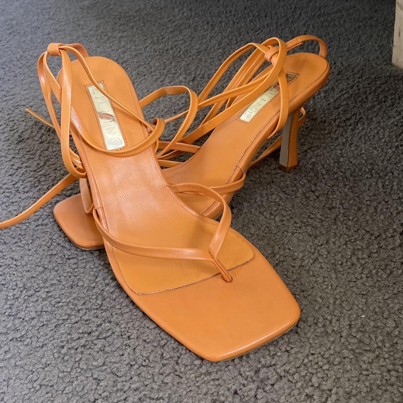 Orange Billini stiletto heel - size 7 AU Worn once - Depop