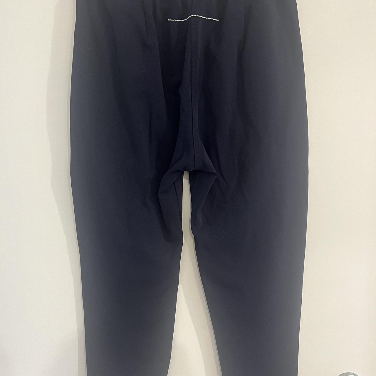 Bassike Navy Twill Stretch Pant Size 2 Excellent... - Depop