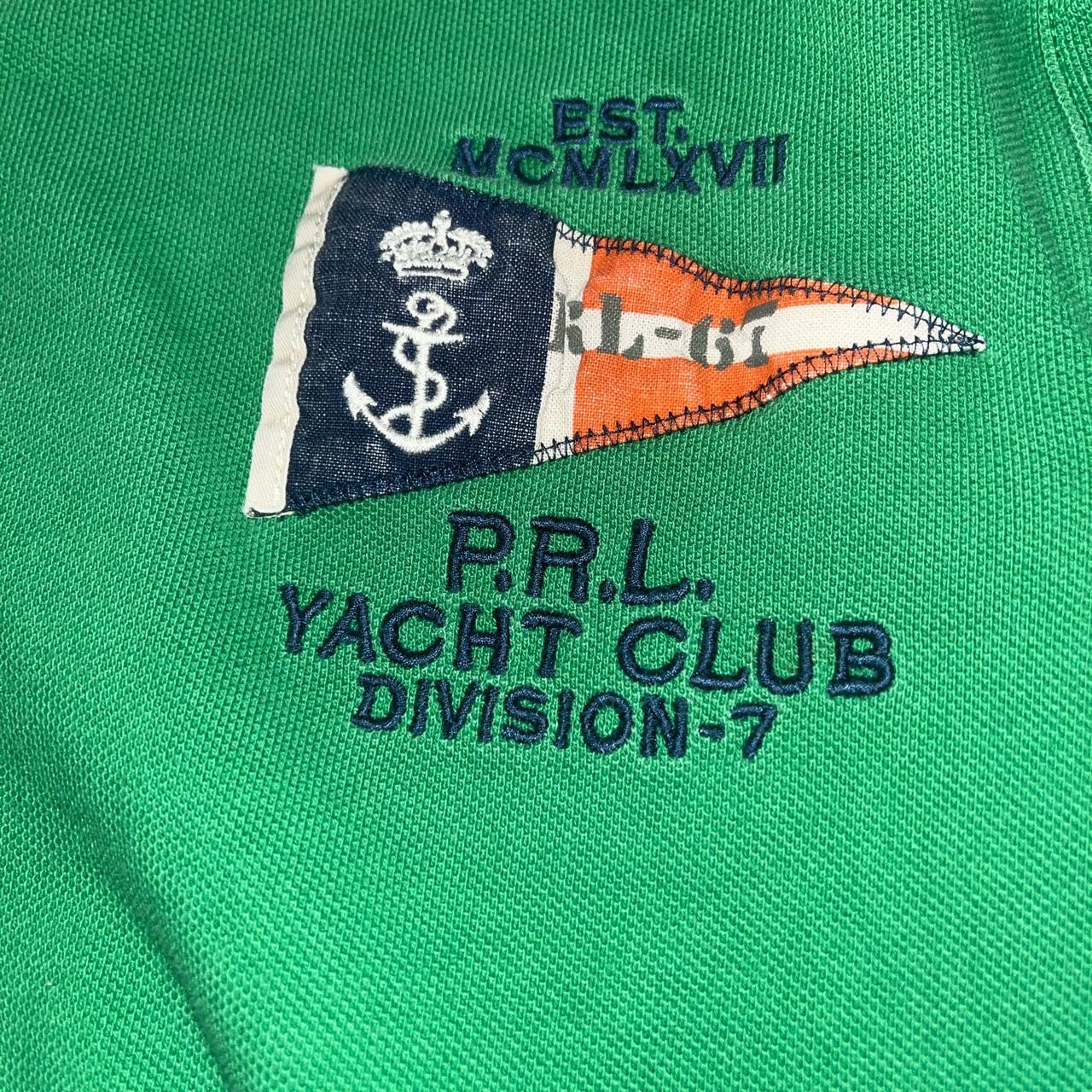 Green Polo Big Pony Shirt Rare number 2 Yacht Club... - Depop