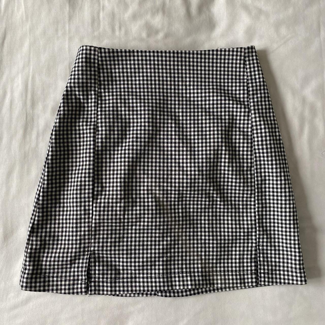 Brandy Melville gingham mini skirt, So cute just... - Depop