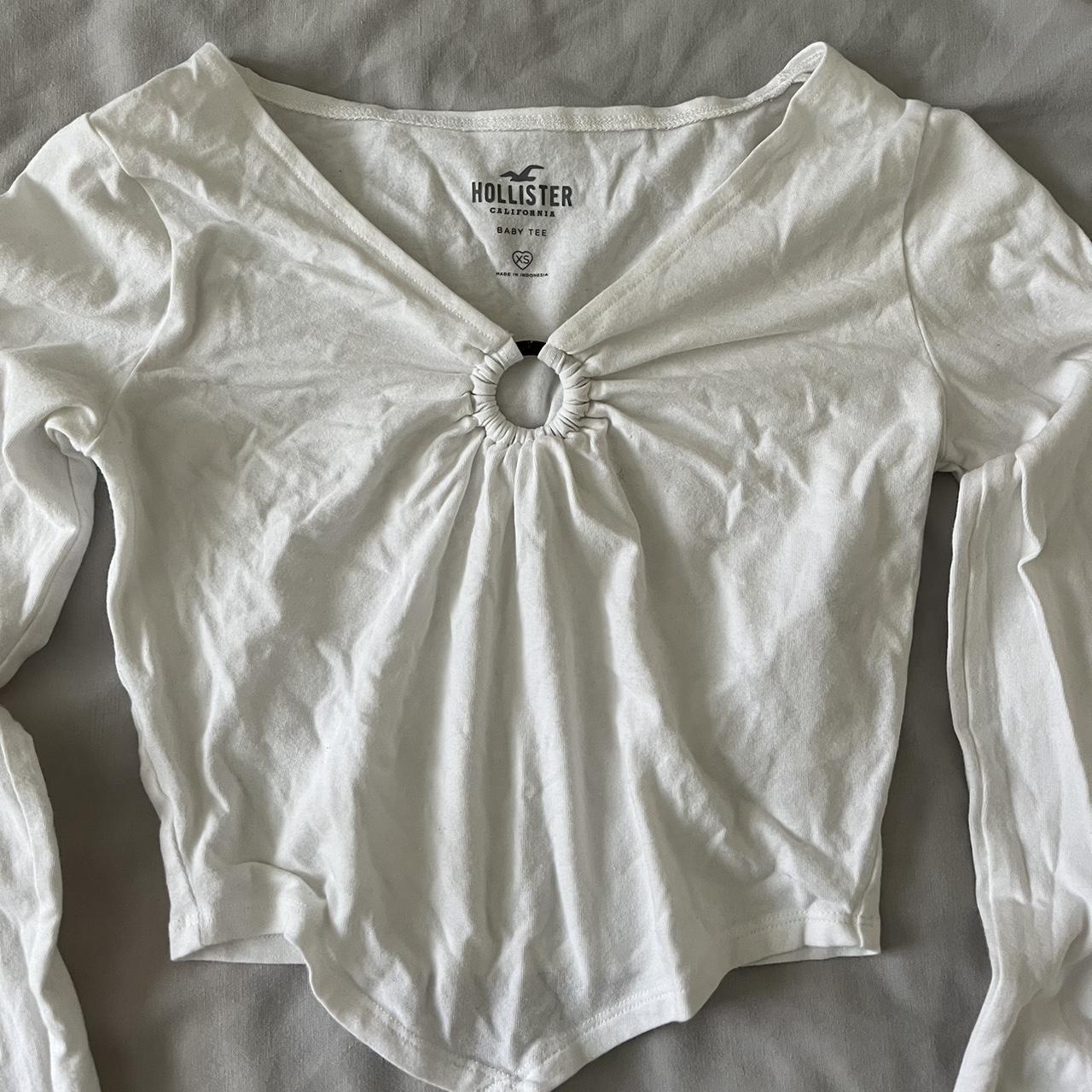 Hollister long sleeve bandana top! Only worn once,... - Depop