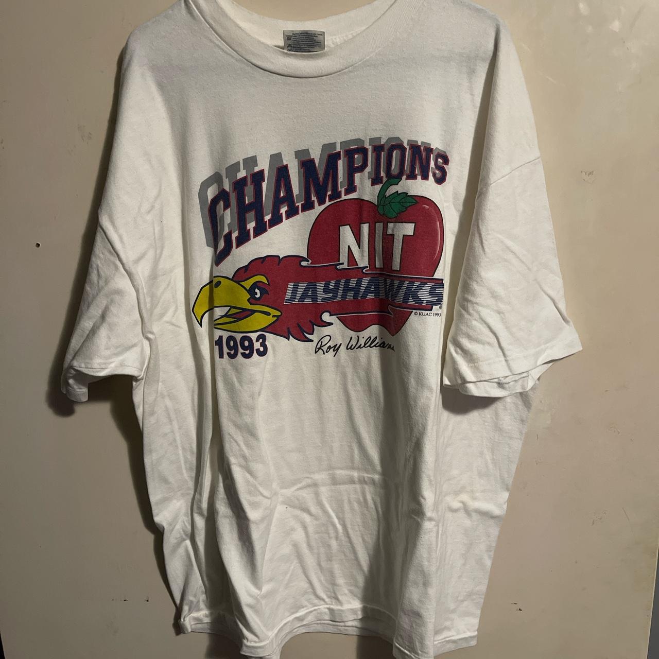 Vintage 1993 Jayhawks Champions tee Size on tag -... - Depop