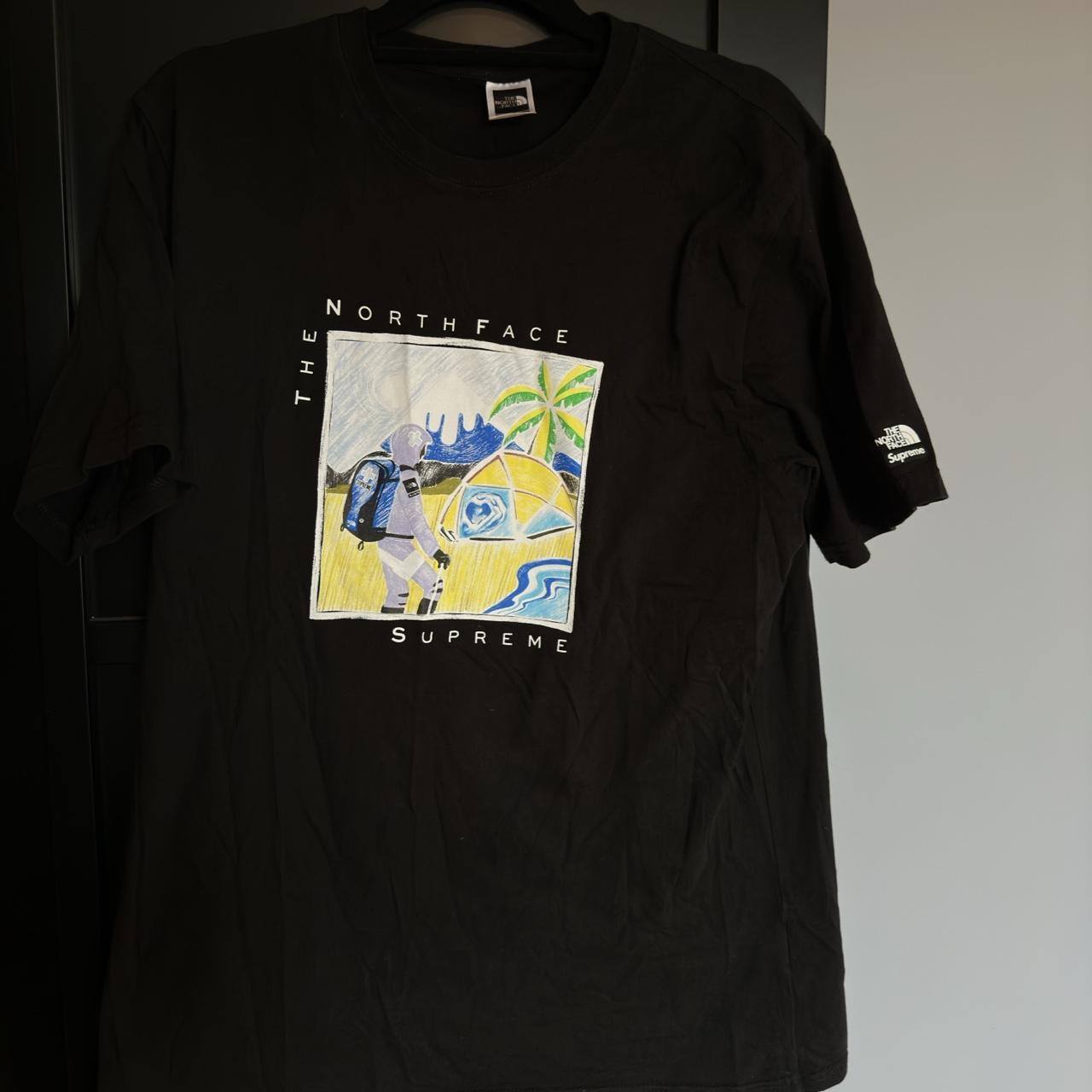 Supreme The North Face Sketch S/S Top Black Size... | Depop 