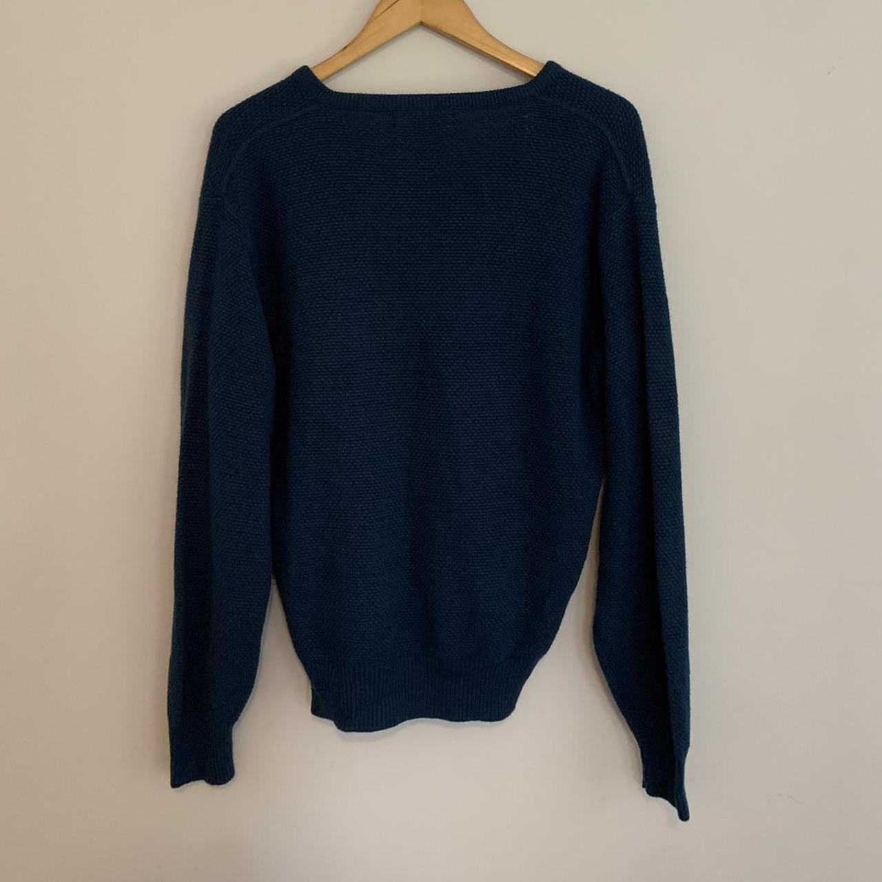 Deep blue Christian Dior knit sweater size L but is... - Depop