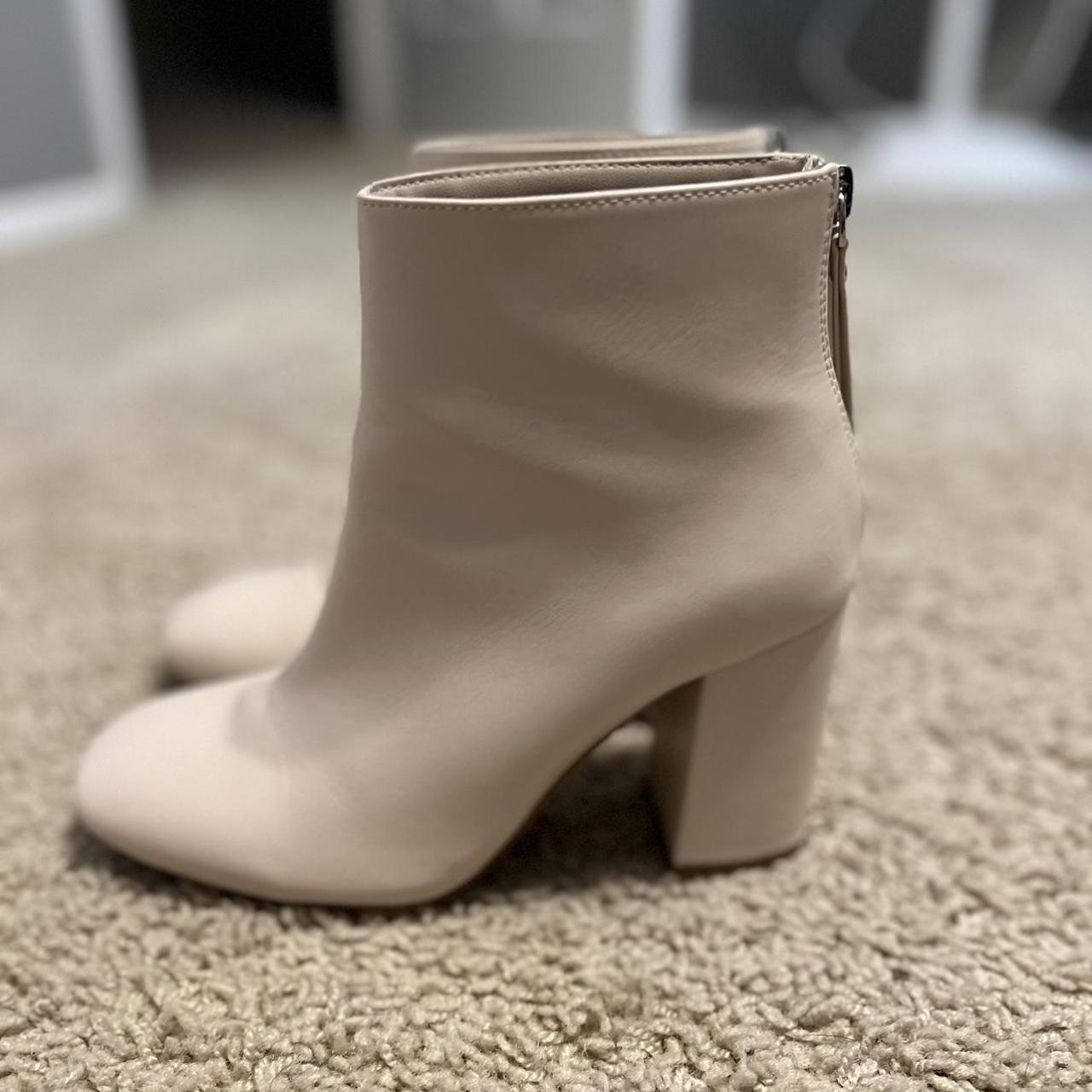 how to style cream booties