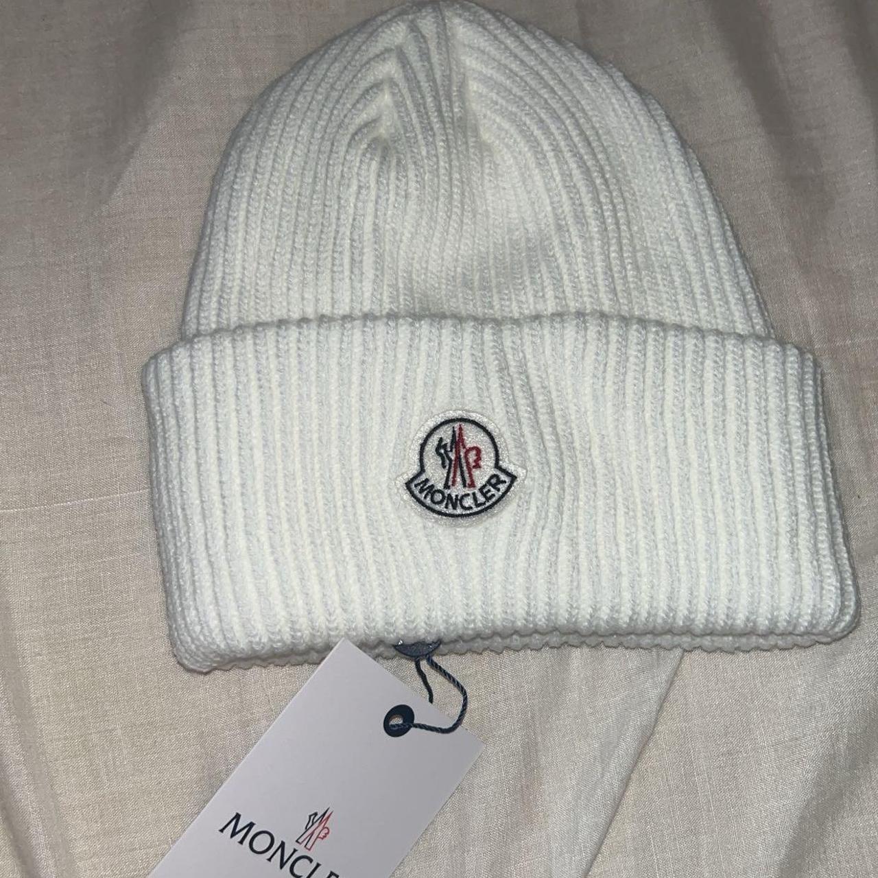 Moncler knitted beanie scannable tags Get in time... - Depop