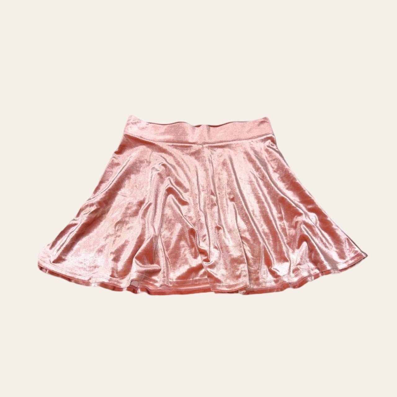 💗 forever 21 pink crushed velvet skater skirt 💗,
