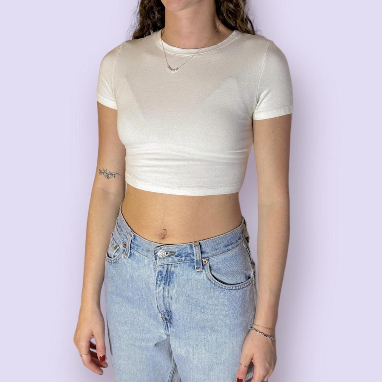 SKIMS COTTON JERSEY SUPER CROPPED T-SHIRT (New) offers