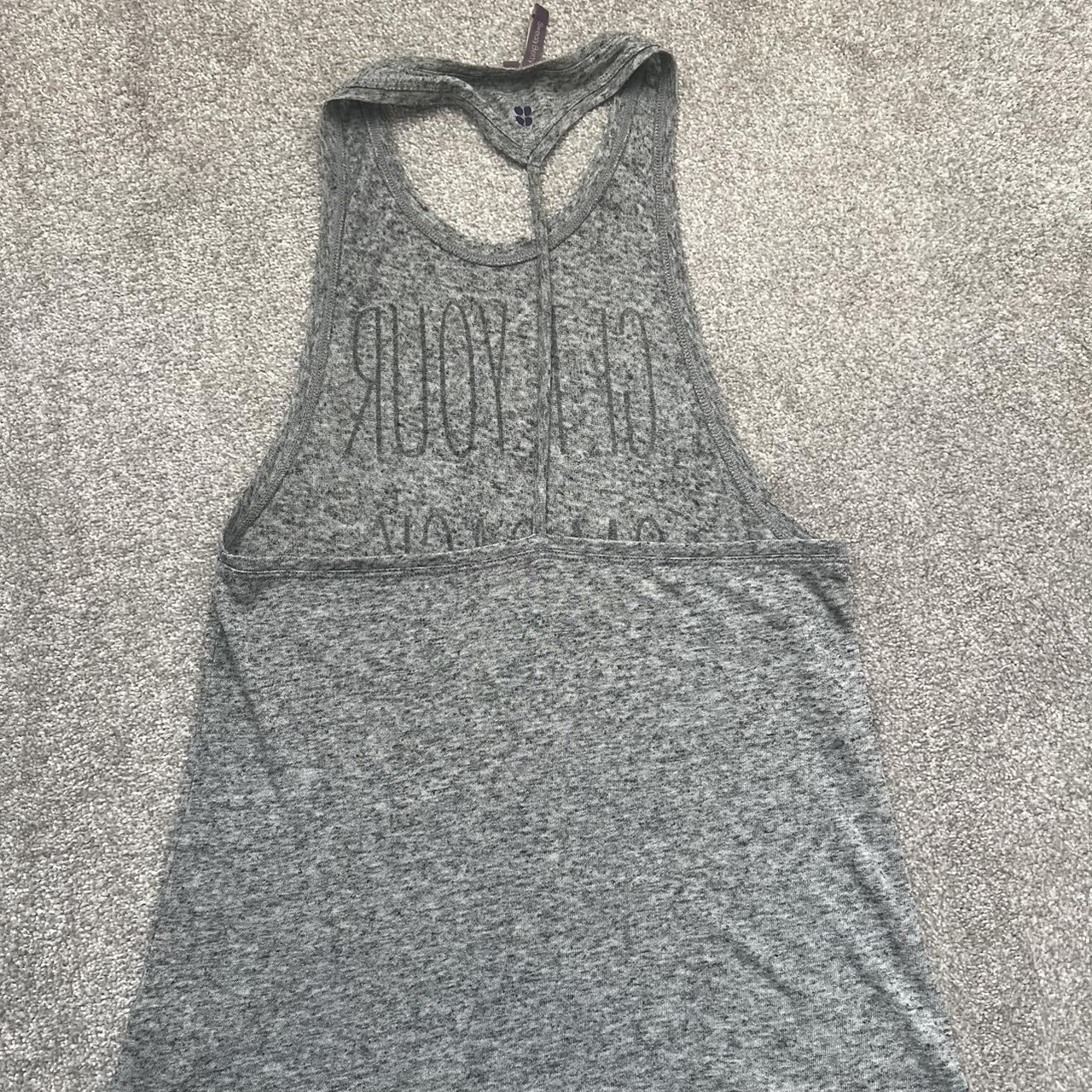 Sweaty Betty yoga vest grey marl, size XS. Worn so... - Depop