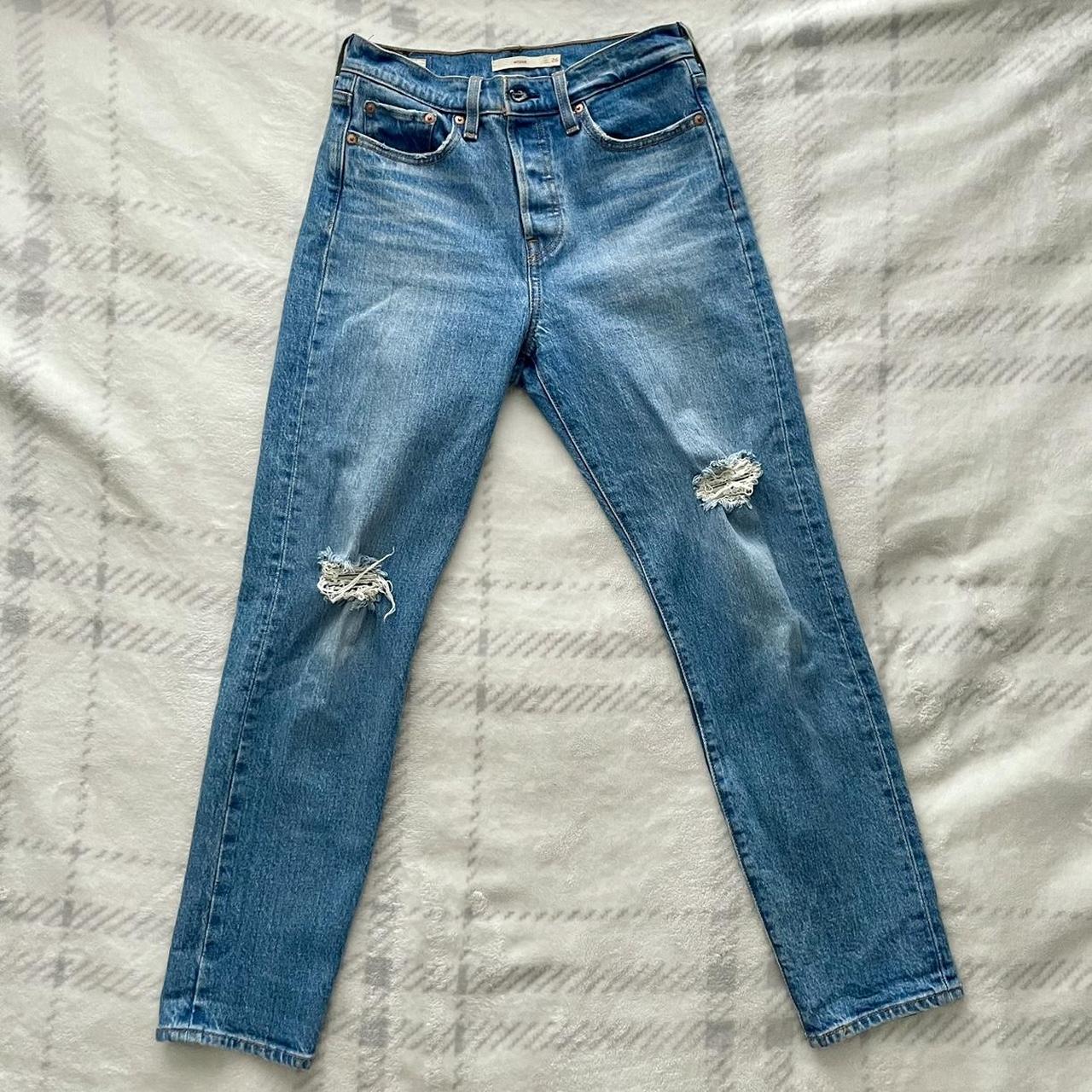 Premium Wedgie Fit Levi’s Jeans High rise, straight... - Depop