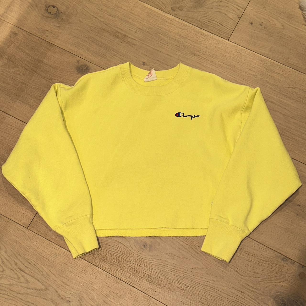 Champion sweatshirt sales yellow womens