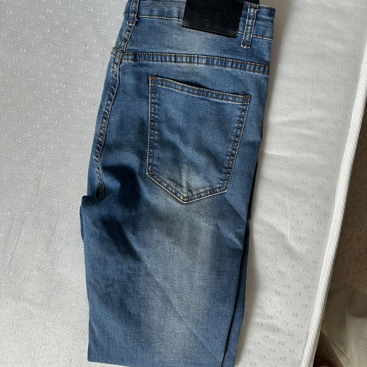 Boohooman jeans in 32r light wash #boohooman #jeans... - Depop