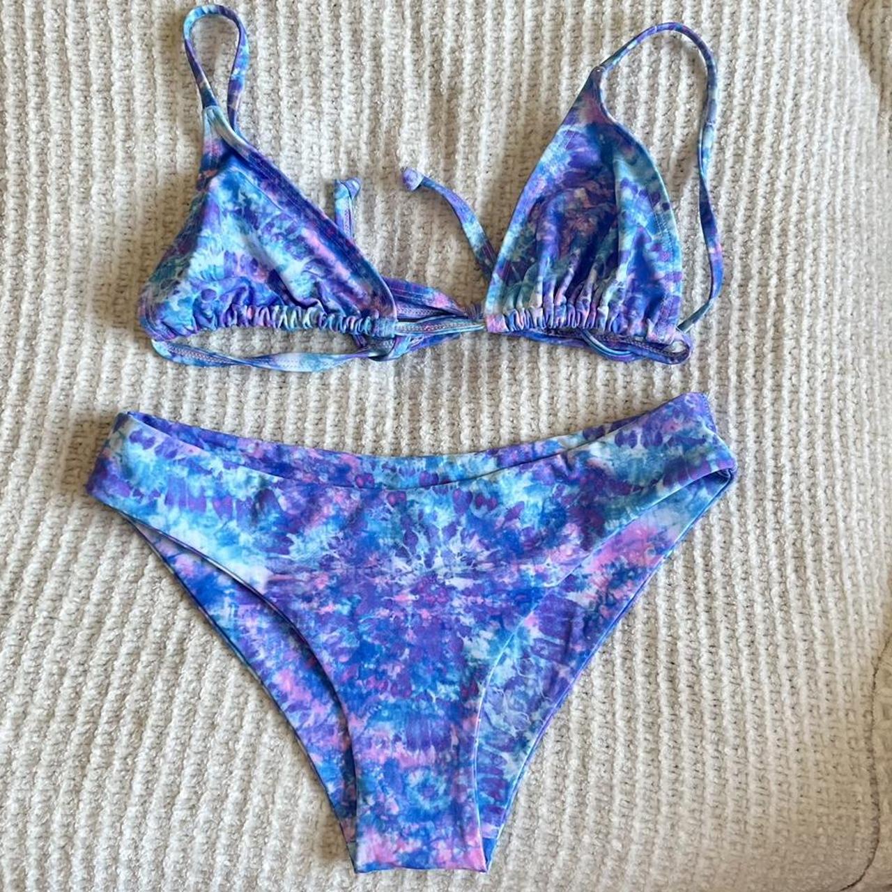 KULANI KINIS BIKINI🩵💜. Never worn!!! Medium top... - Depop