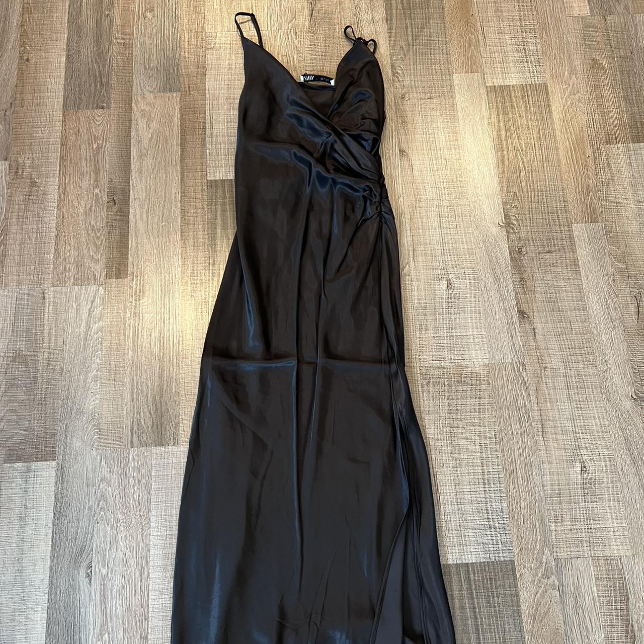 Black Zara slip dress - Depop