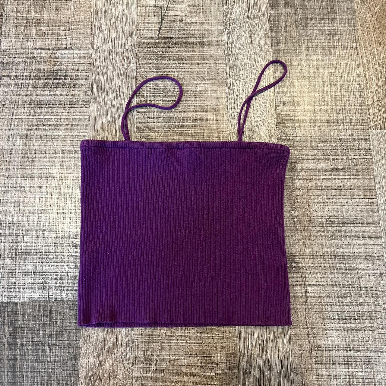 Purple brandy Melville crop top - Depop