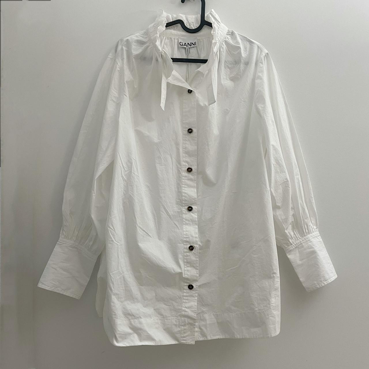 Ganni Women's White Shirt