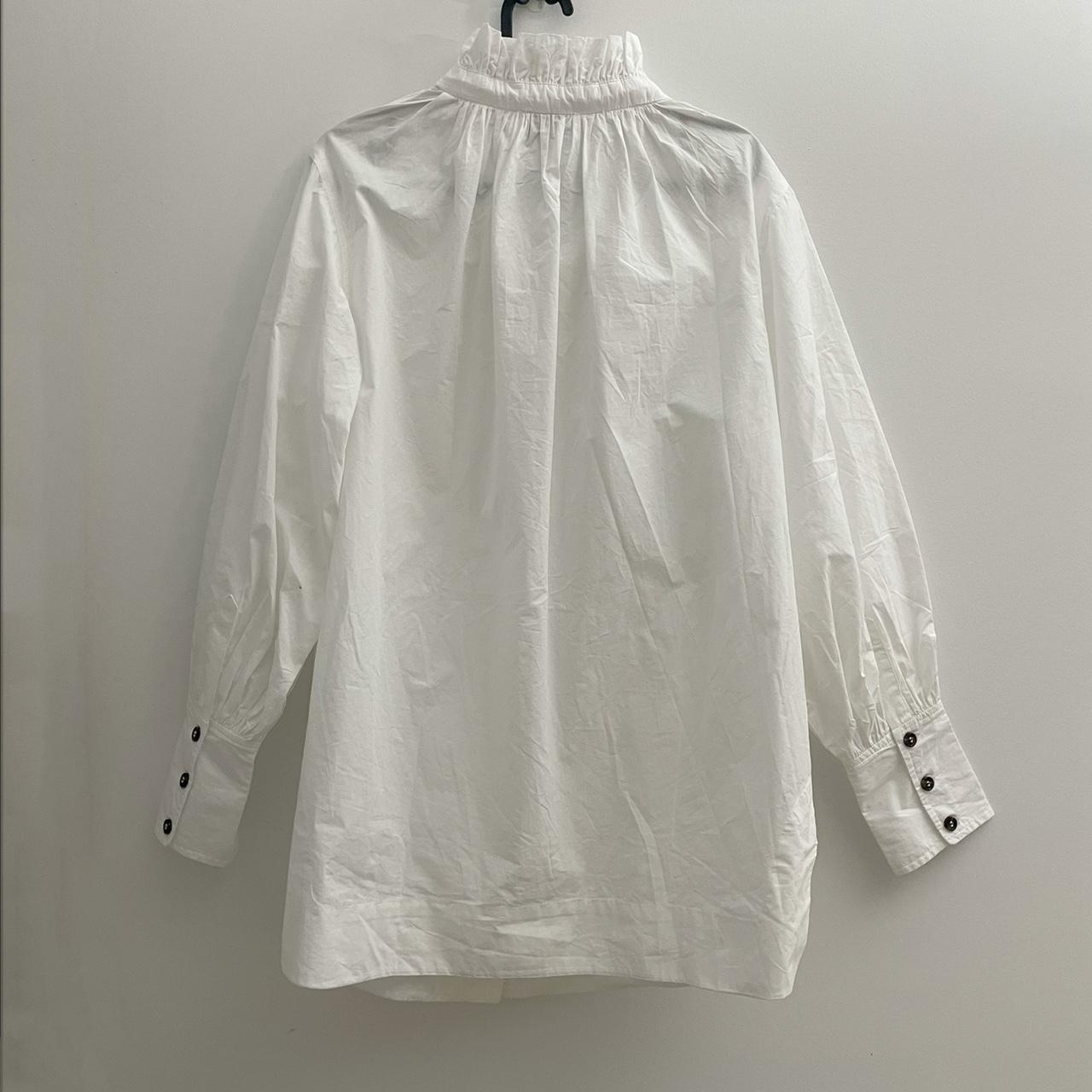 Ganni Women's White Shirt (2)