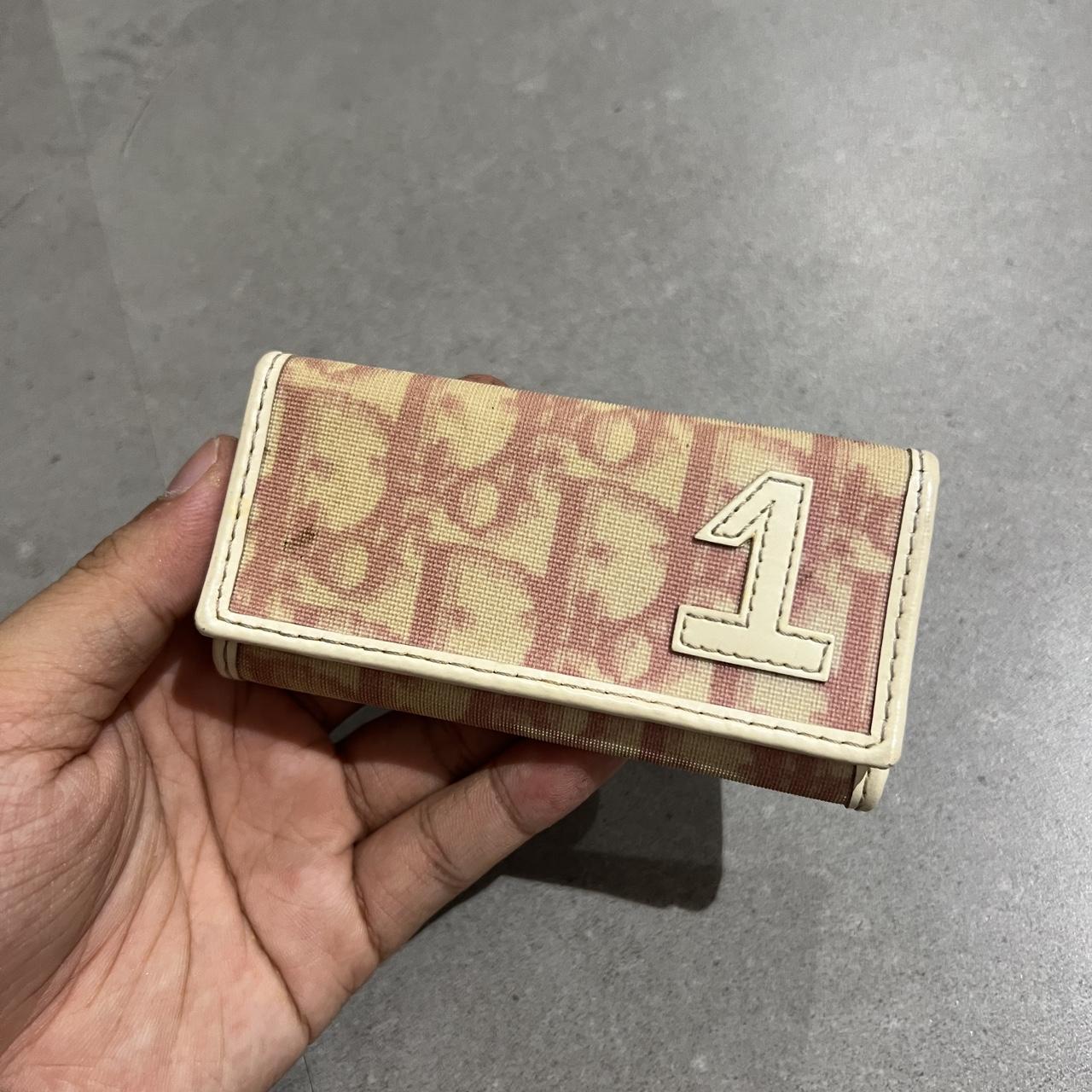 小物 Christian Dior Trotter Canvas Key Case Vintage Christian Dior Trotter Key Holder Wallet Ring Chain