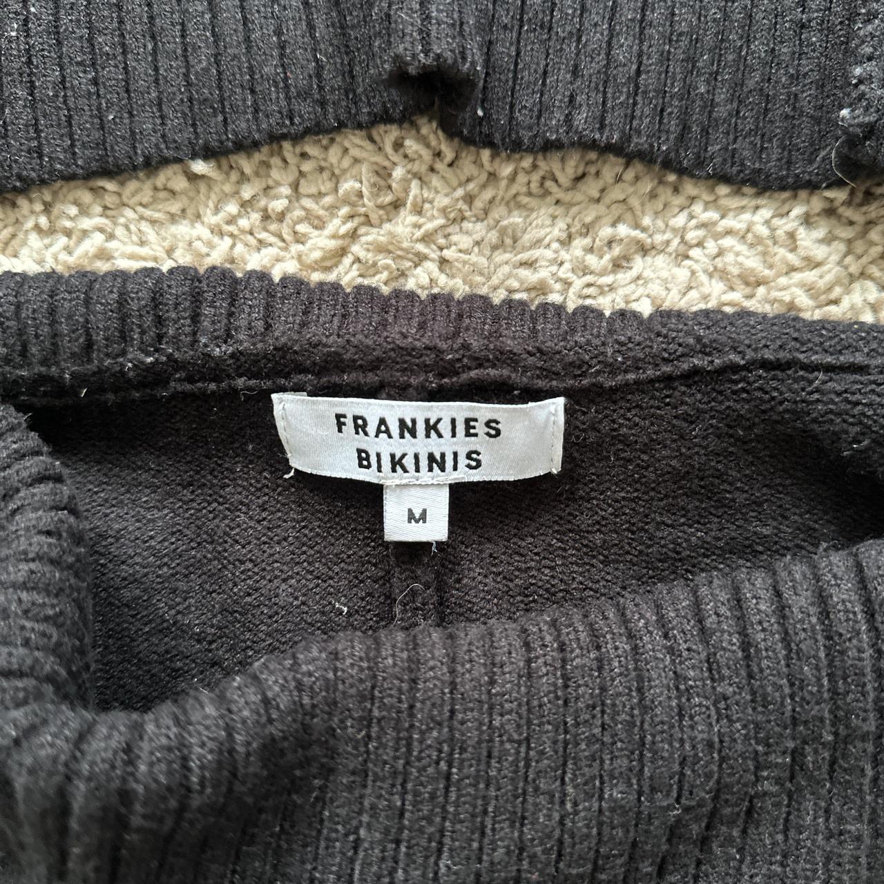 Frankies bikinis cloud knit set in black Size Depop