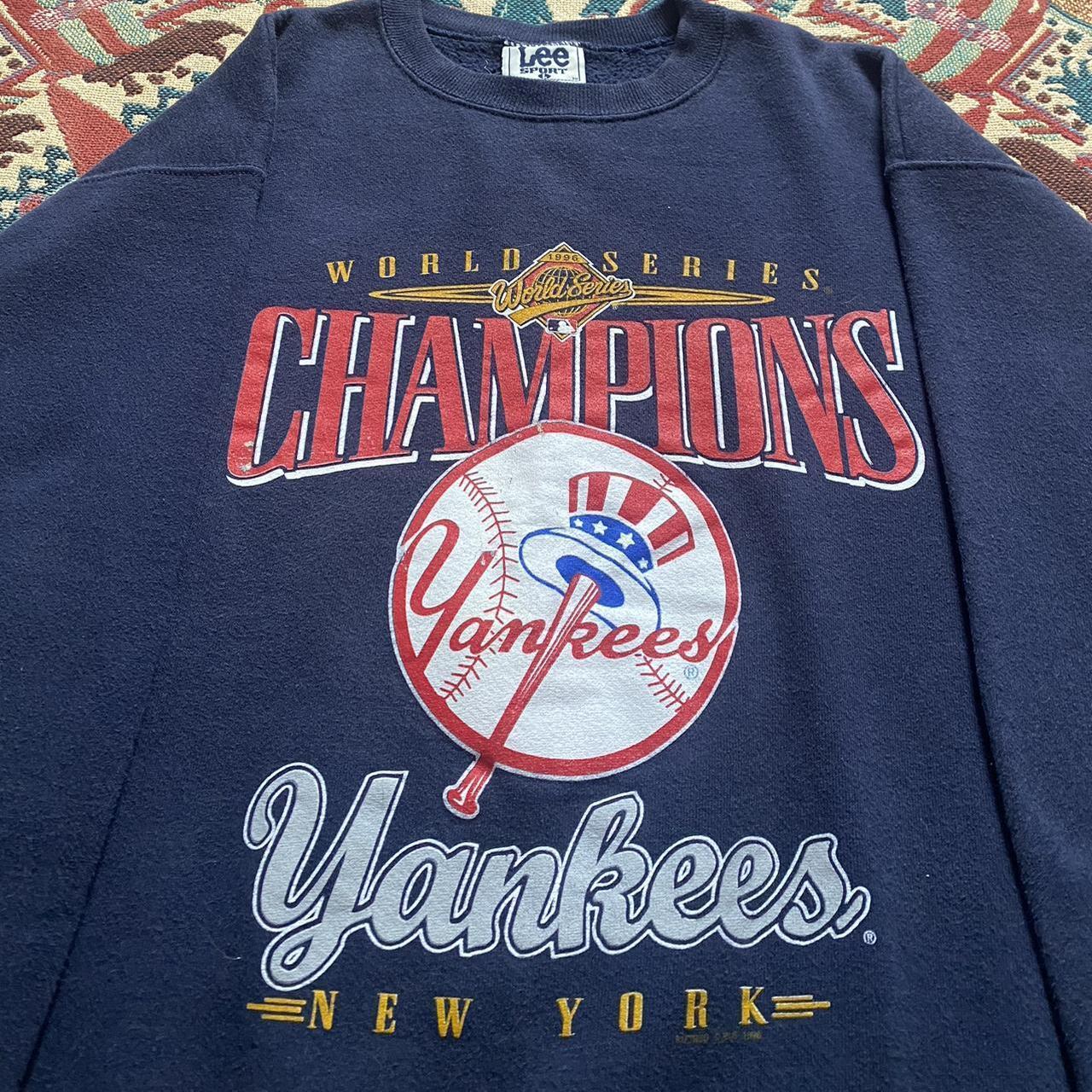 vintage 1996 yankees gray championship - Depop