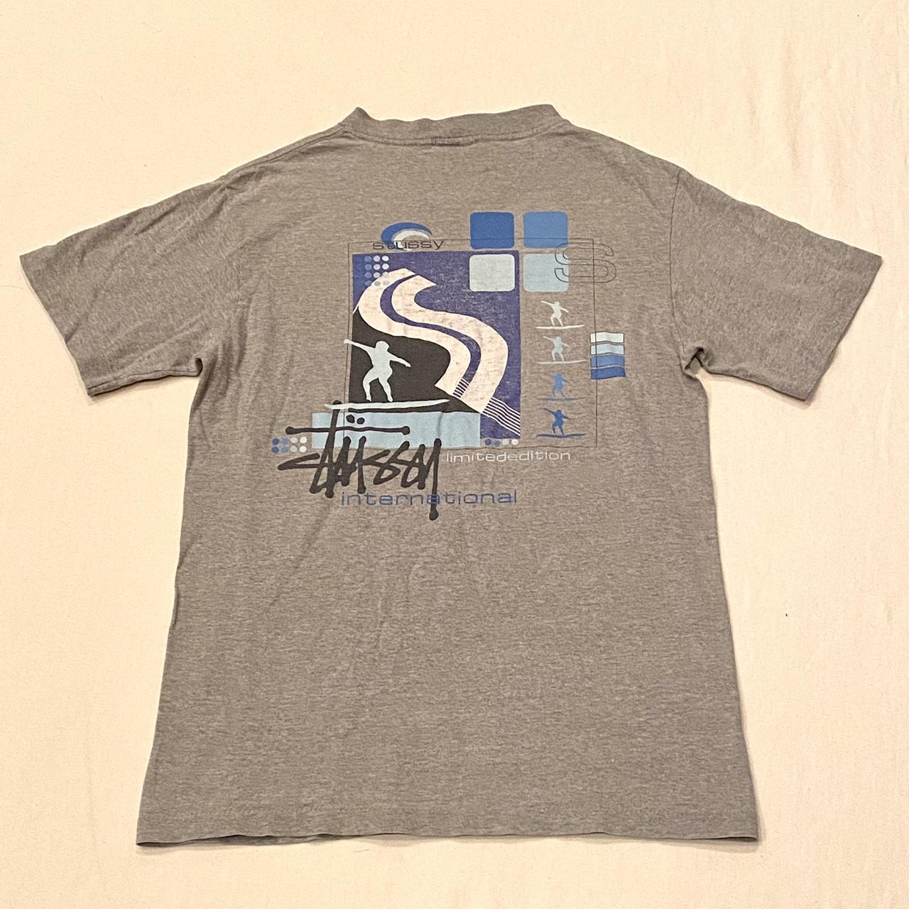 Vintage 90s Stussy T-Shirt. Made in USA. Single... - Depop
