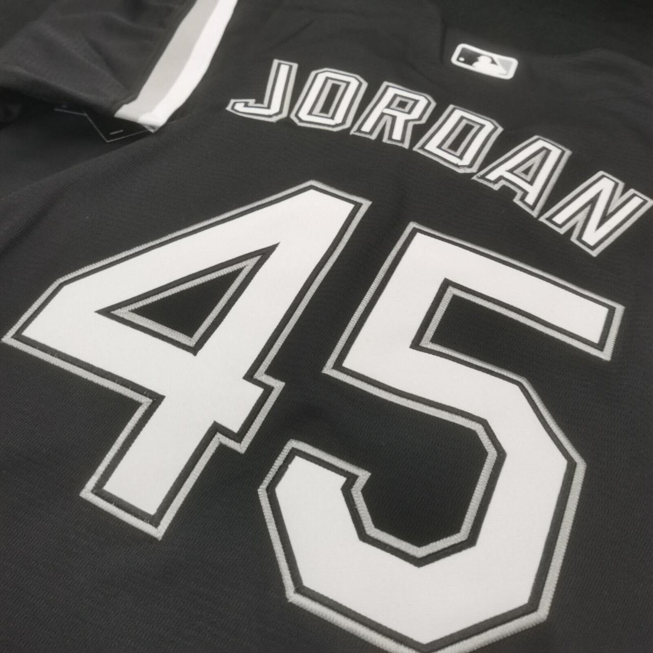 Jordan #45 baseball jersey shirt Size L Cotton - Depop