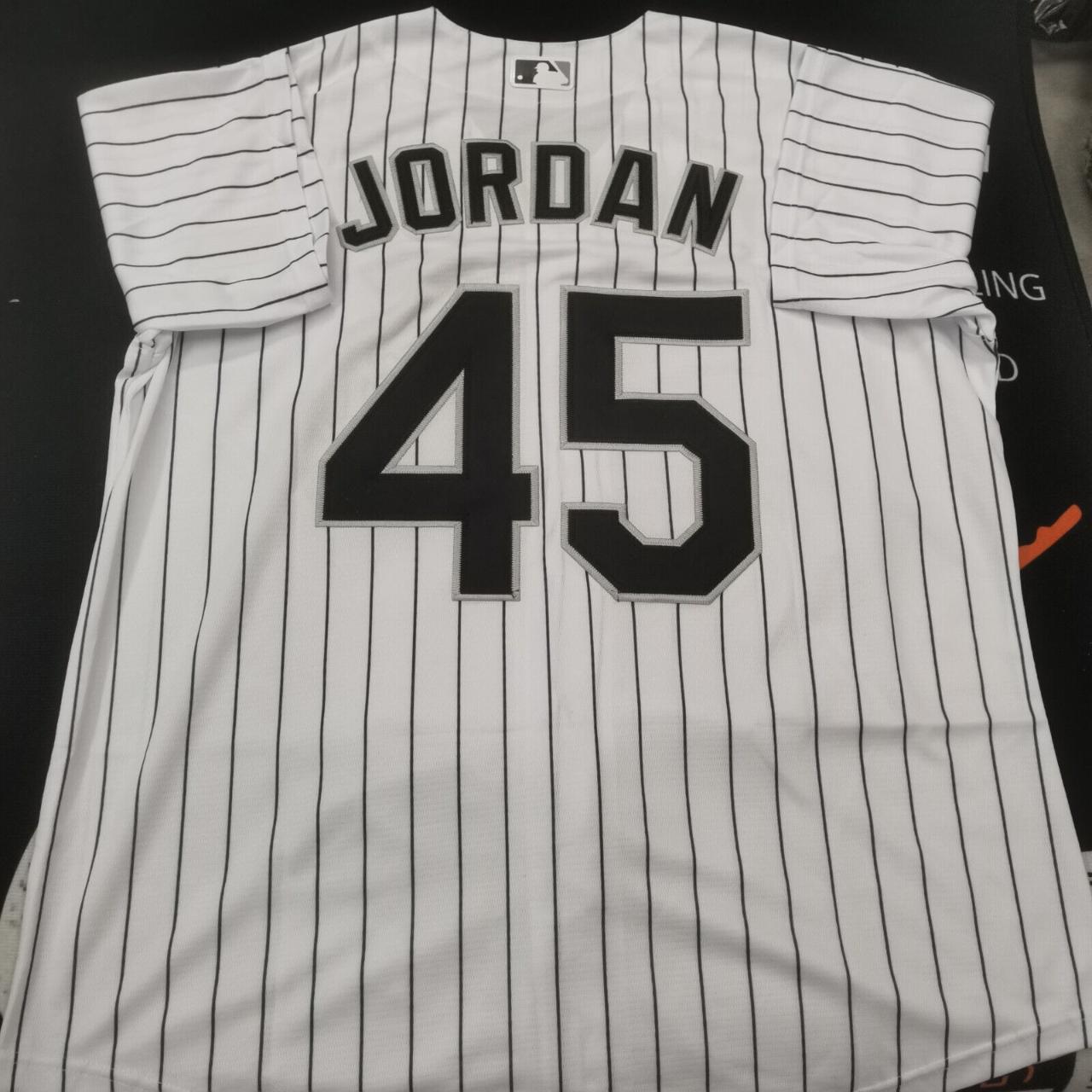 Jordan #45 baseball jersey shirt Size L Cotton - Depop