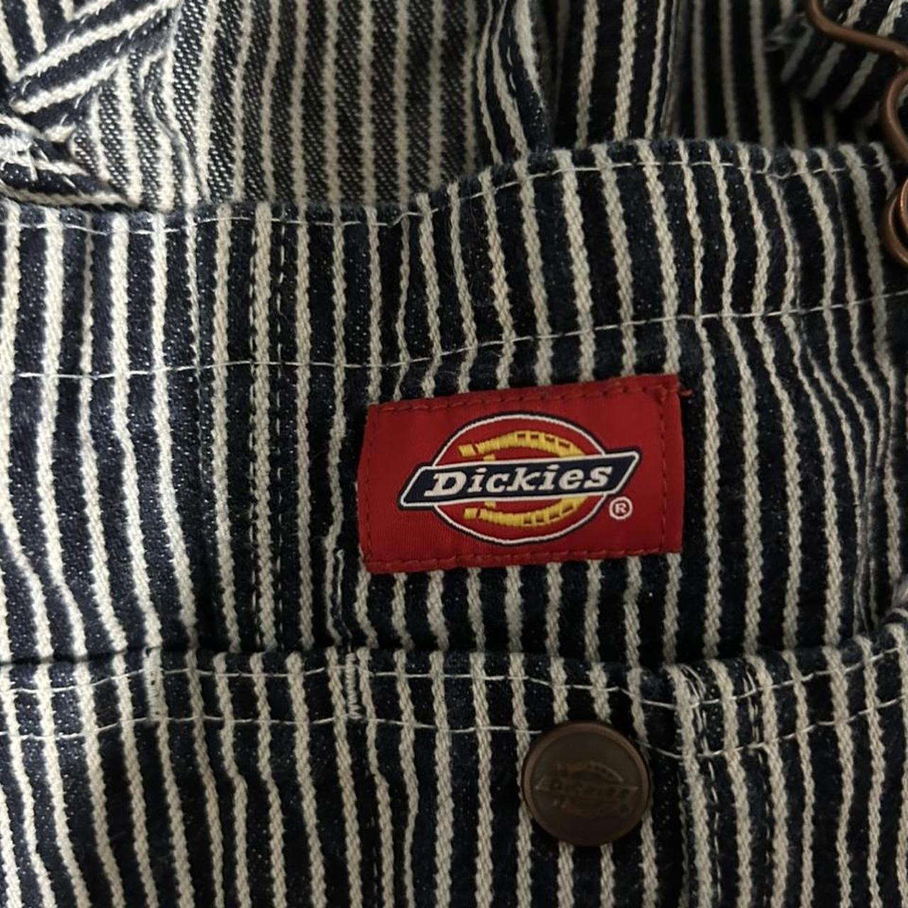 dickies hickory pinstripe overalls - Depop