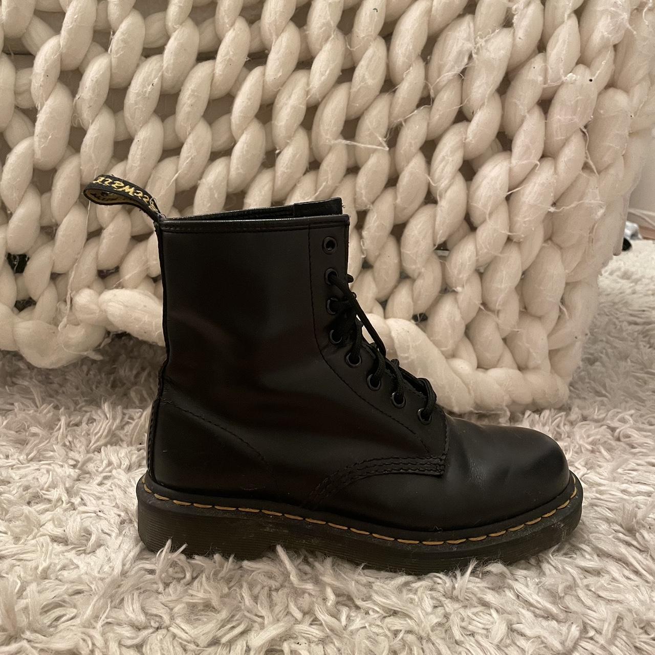 Doc Martin Black Leather Boots 🖤 in great condition!... - Depop