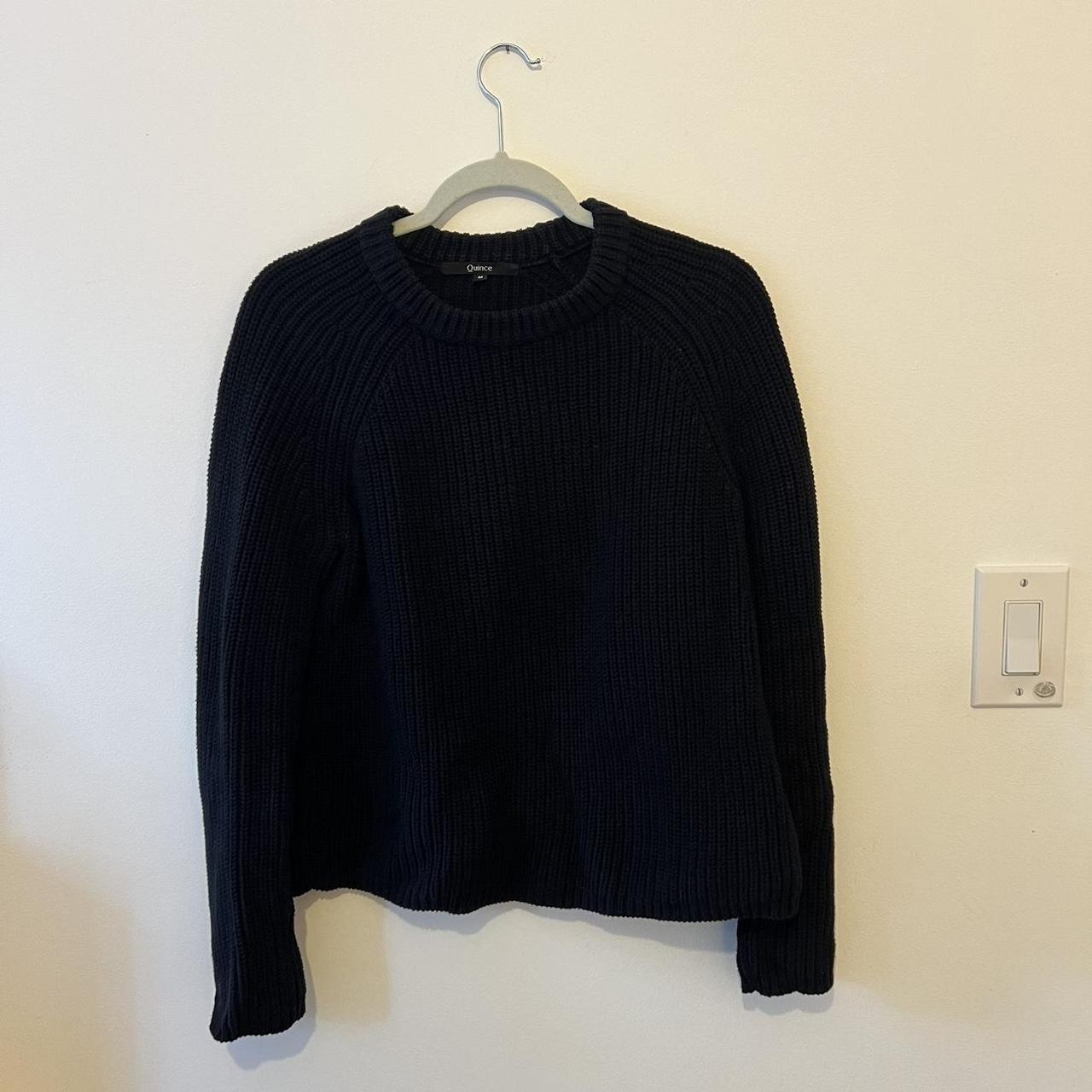 Quince 100% Organic Cotton Fisherman Crew Sweater -... - Depop