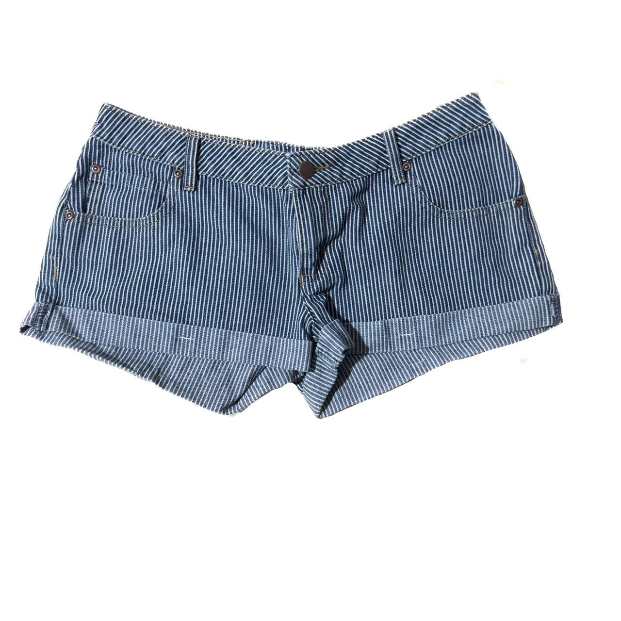 Low rise mini shorts ☀️ Super cute striped design,... - Depop