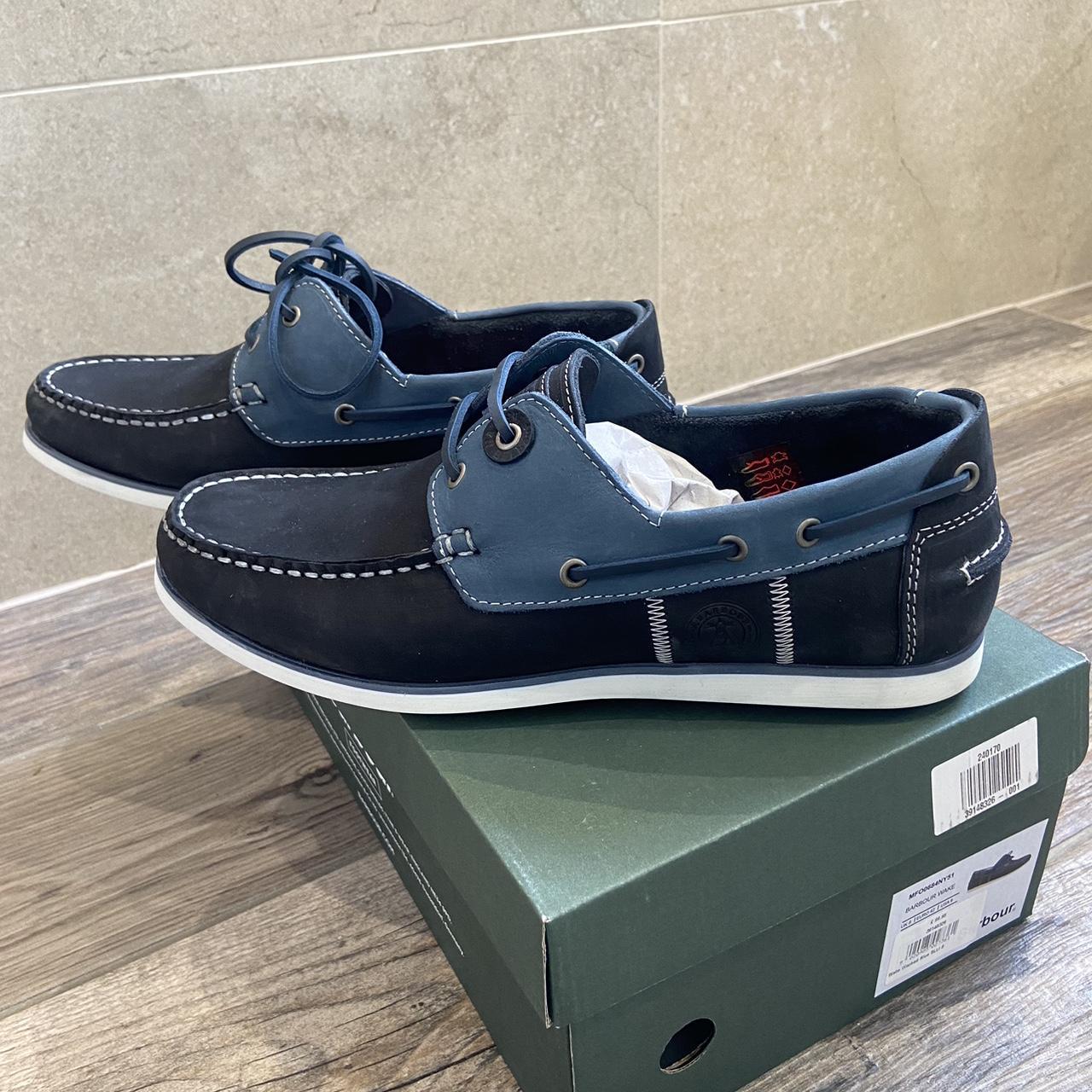 Barbour Capstan Barbour Shoes Blue Barbour Wake Boat Shoes Size