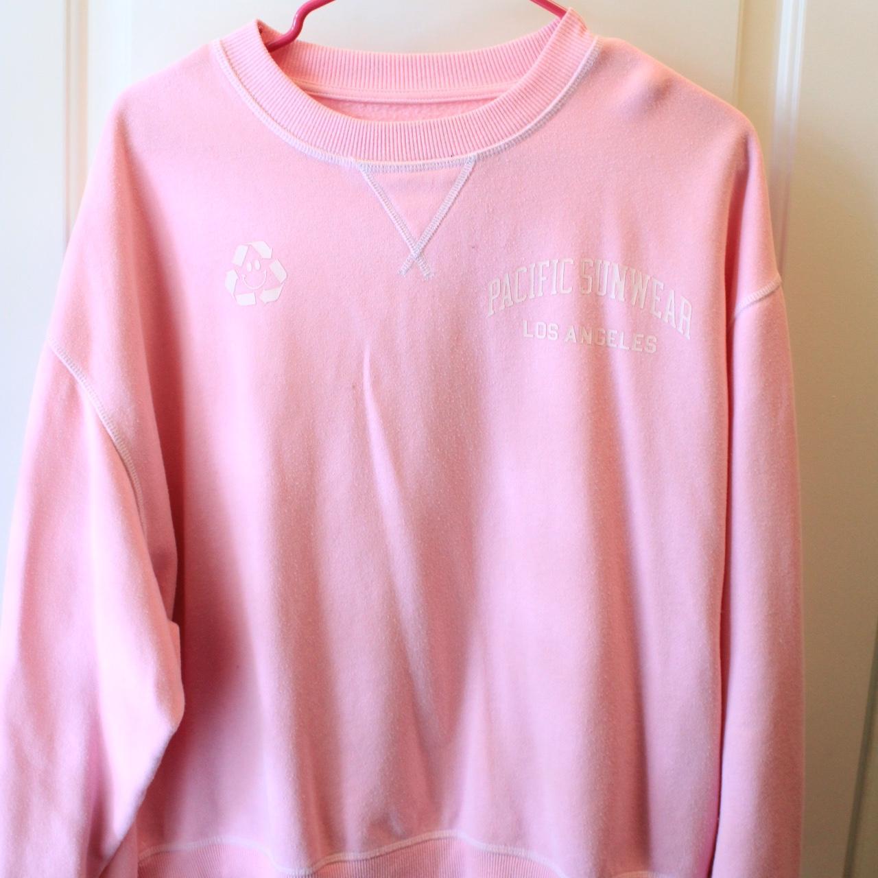 Pacsun Pink Sweatshirt Size Small (oversized) Soft & - Depop