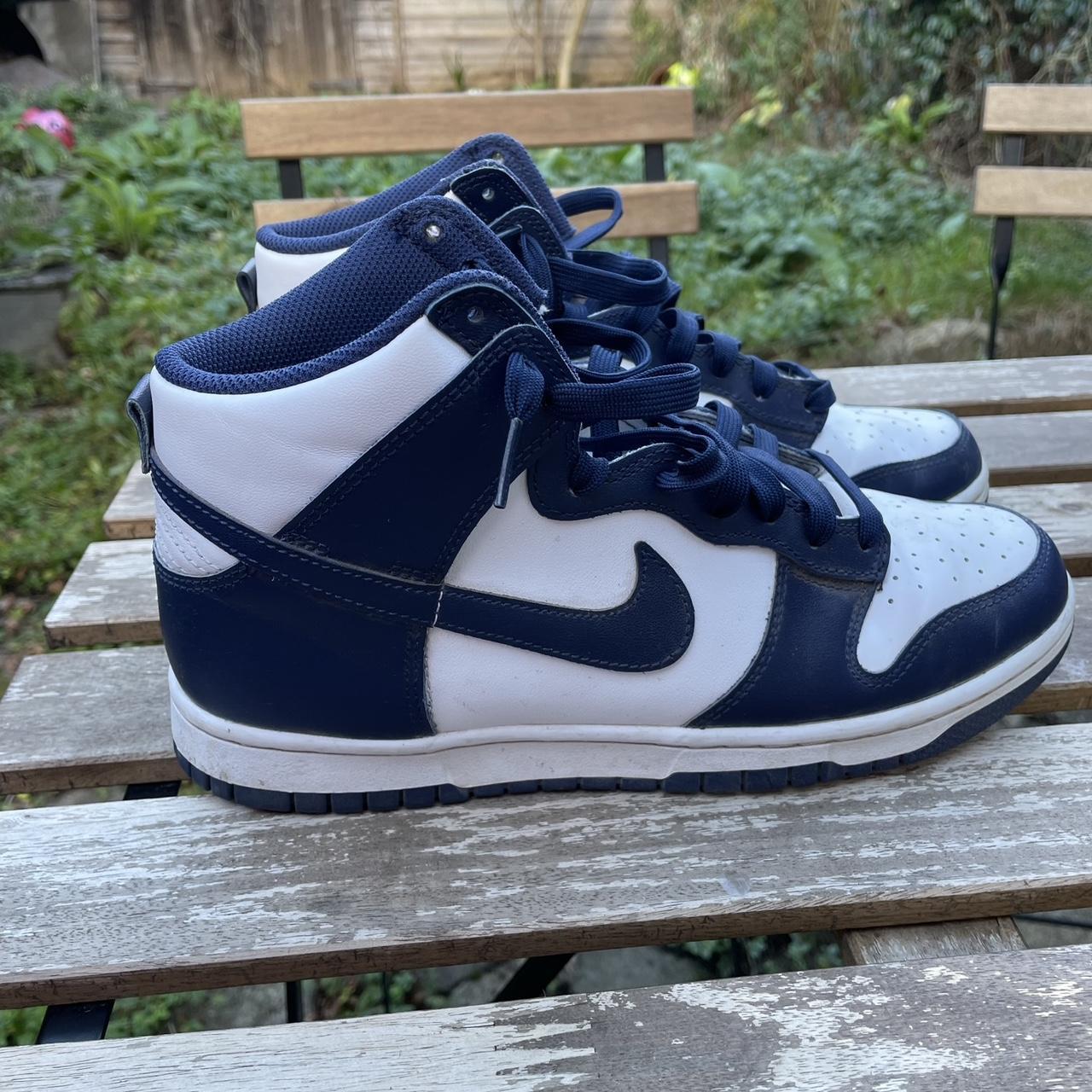 hightop blue dunks