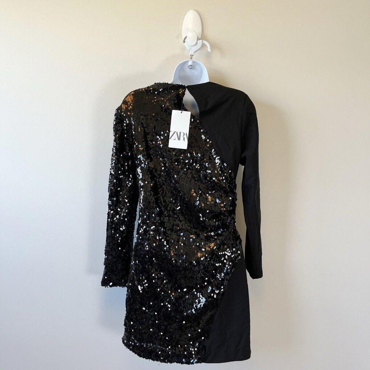 Zara Long Sleeve Sequin Dress ZARA Best NEW LIMITED EDITION