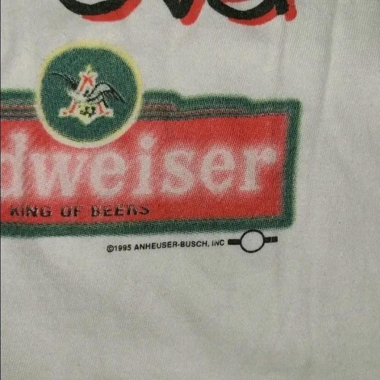 Vintage 90s Budweiser Come Over To My Pad T-Shirt - Depop