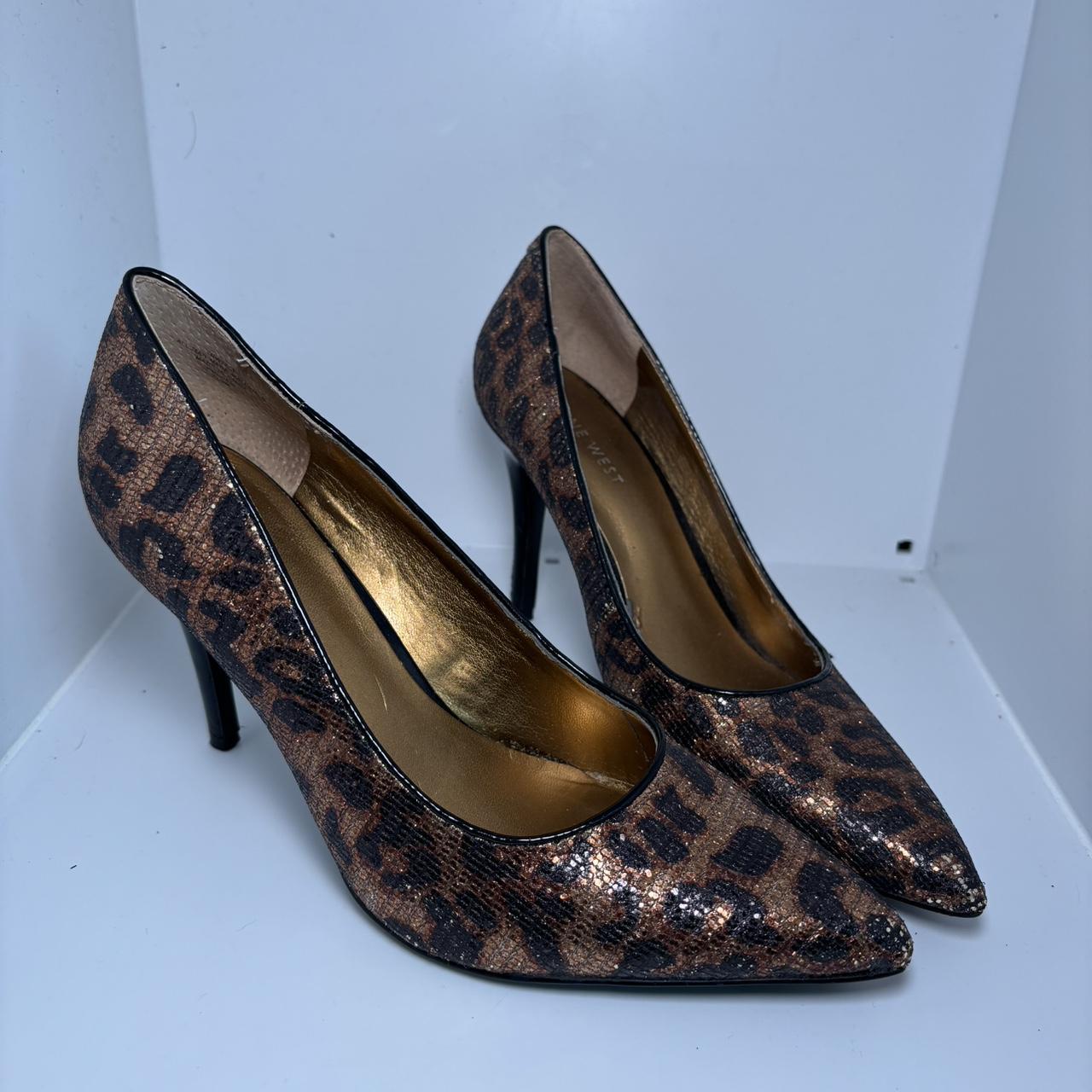 Nine West leopard heels - Depop