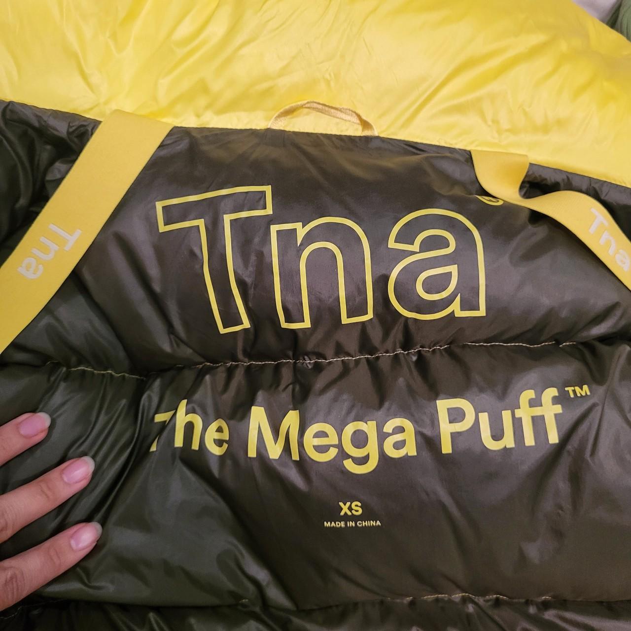 Aritzia TNA Mega Puff coat in size XS, modeled on... - Depop