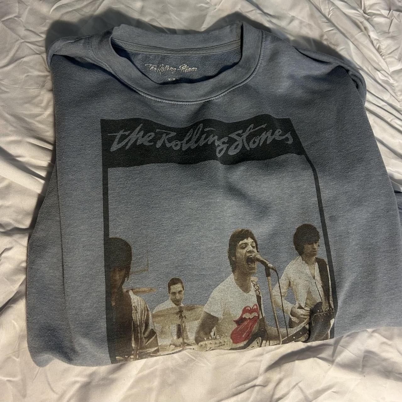 rolling stones crew neck women s medium lightly. Depop