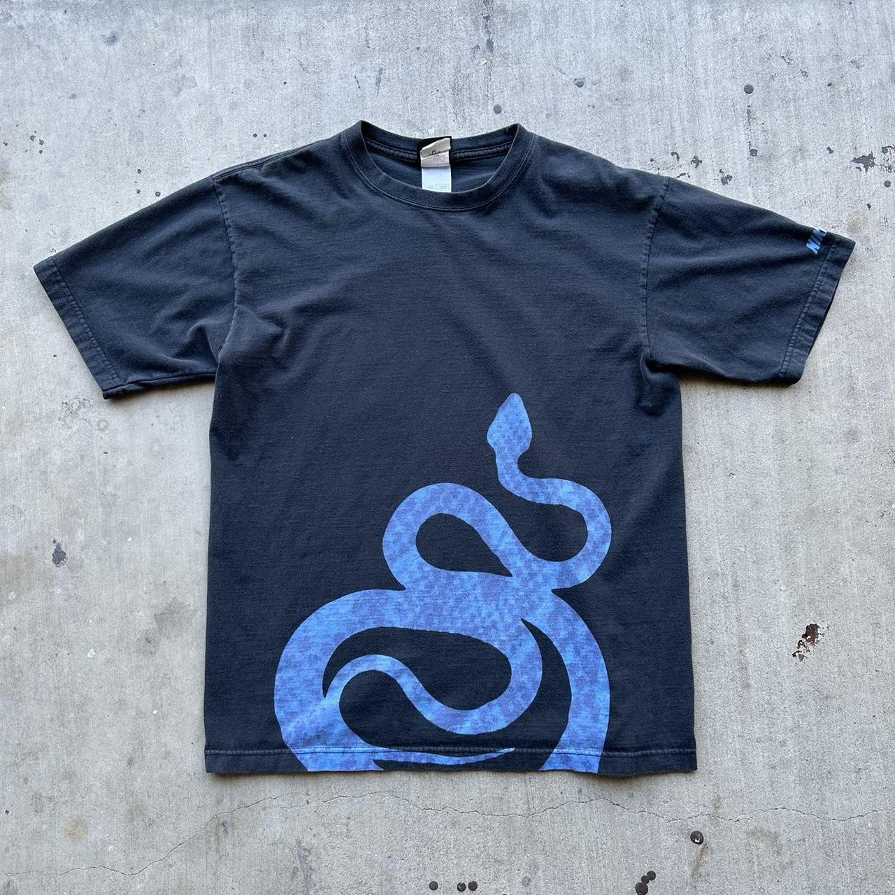 Men's Black and Blue T-shirt | Depop