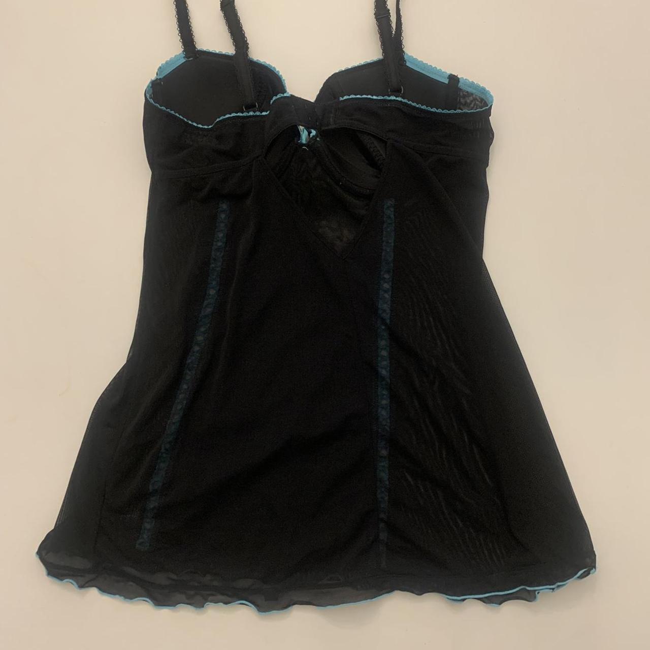 La Senza Women's Black and Blue Dress | Depop