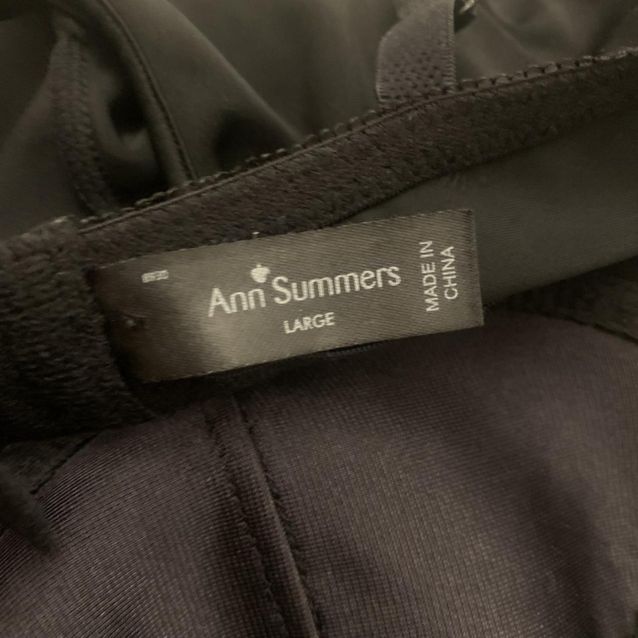 Ann Summers Women's Black and Pink Corset | Depop