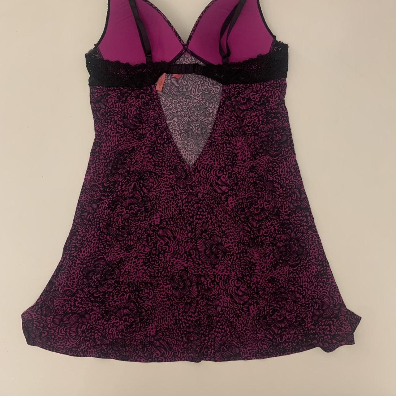 prettiest betsey johnson purple slip dress, with a... - Depop