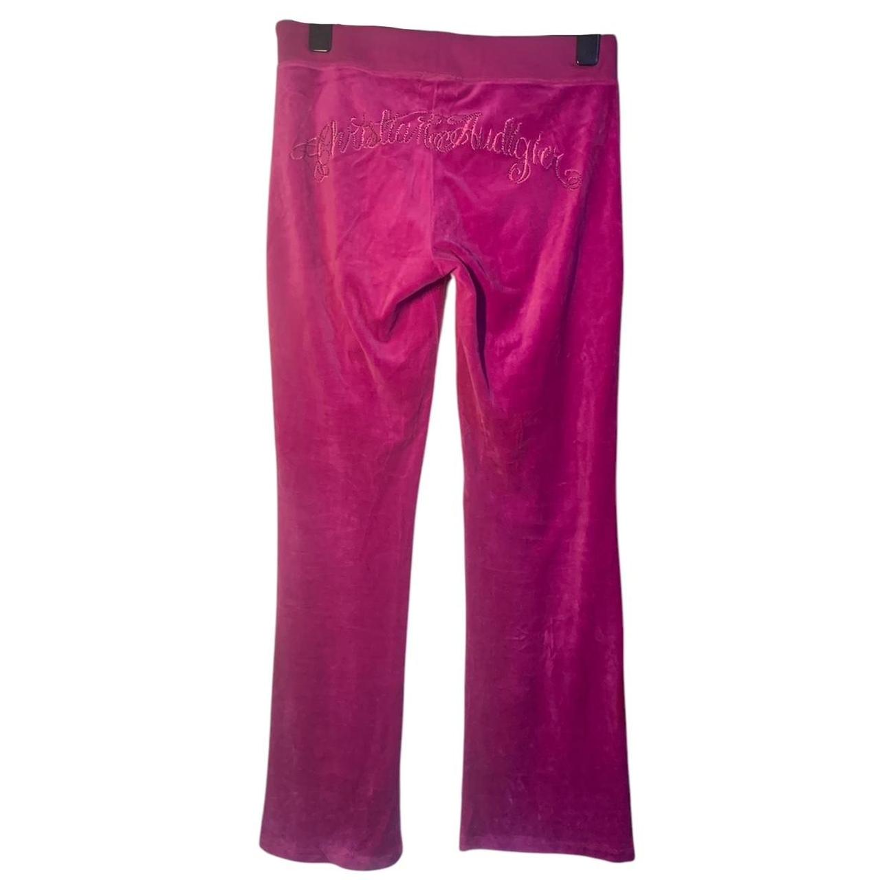 prettiest christian audigier pink velour tracksuit | Depop