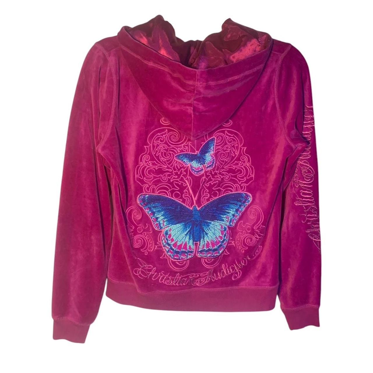 prettiest christian audigier pink velour tracksuit | Depop