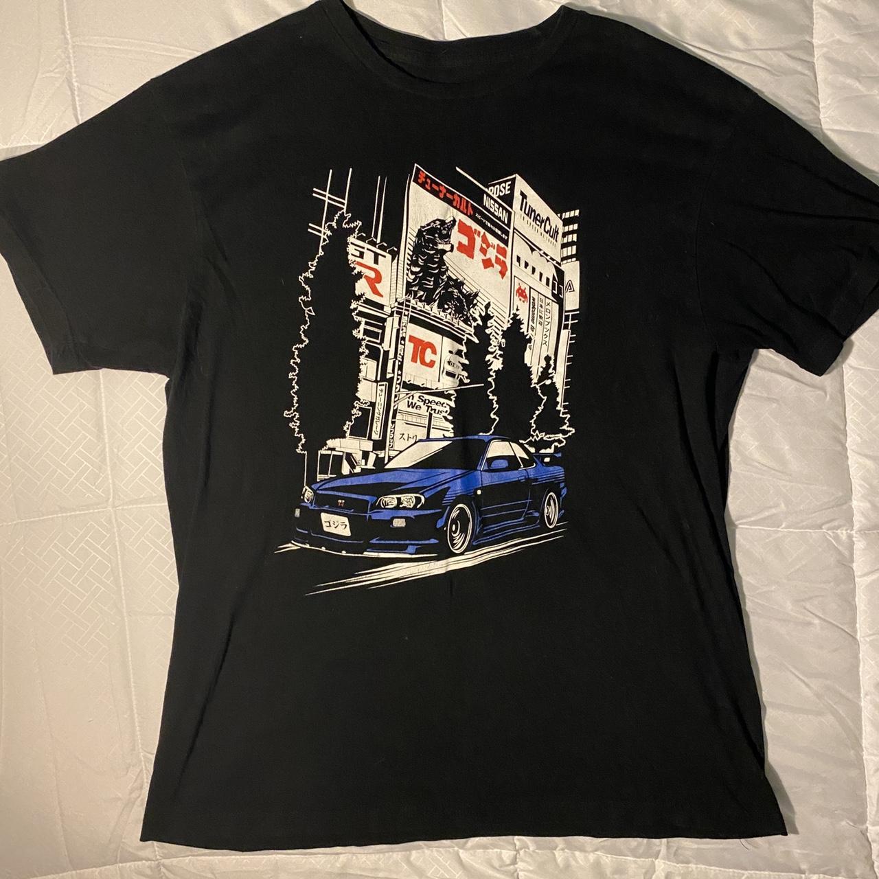 Tuner cult R34 shirt Very used In acceptable... - Depop