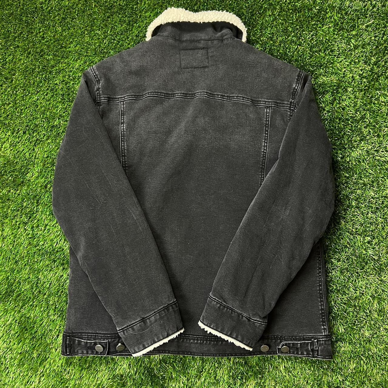 Sanctuary hotsell black denim sherpa jacket